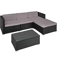 Модульний комплект меблів із ротангу Florence диван, пуф + столик!