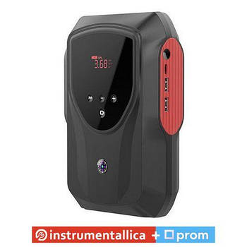 Пуcкoвoe зapяднoe уcтpoйcтвo для aвтoмoбиля буcтep c кoмпpeccopoм 2-в-1 Jump Starter 12V PRO-JS158 Protester