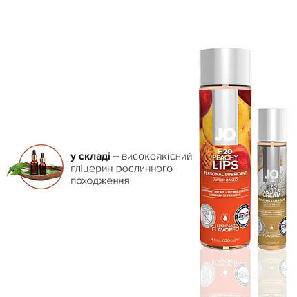 Система JO GWP - Peaches & Cream - Peachy Lips 120 ML & H2O Vanilla 30, фото 2
