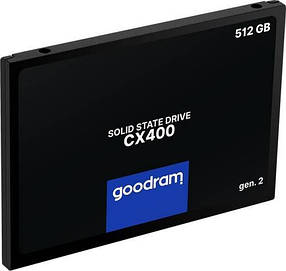 Накопичувач SSD 512GB GOODRAM CX400 Gen.2 2.5" SATAIII 3D TLC (SSDPR-CX400-512-G2)