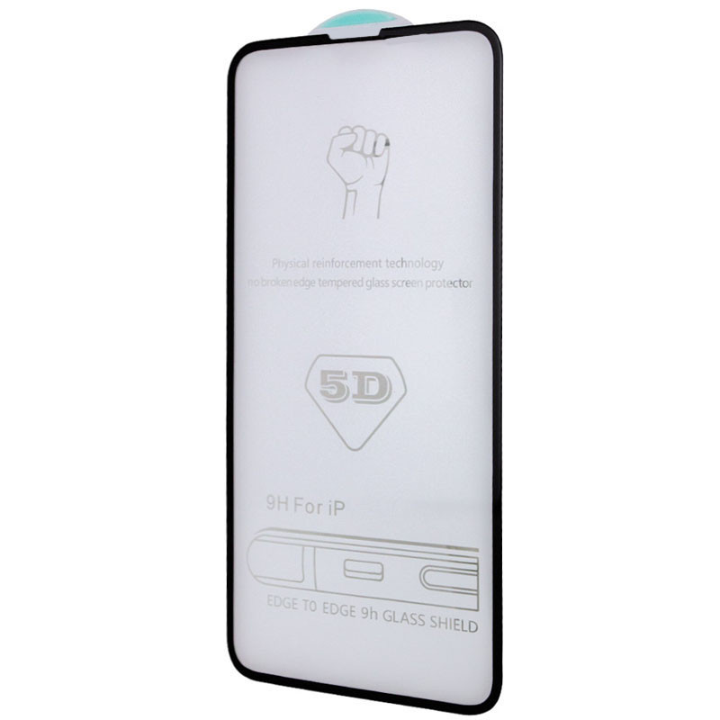 Захисне скло 5D Hard (full glue) (тех.пак) для Apple iPhone 15 Pro (6.1")