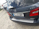 Накладка на задній бампер OmsaLine (2009-2013, SW, нерж) для Mercedes E-сlass W212 рр, фото 3