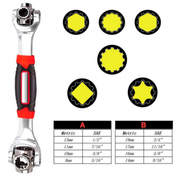 Универсальный Ключ 48 в 1 Universal Tiger Wrench PRO 2428 New Original ...