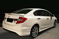 Боковые пороги,площадки (под покраску) для мод. Honda Civic Sedan IX 2011-2016 гг