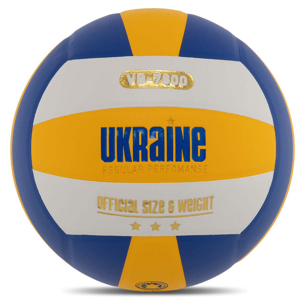 Мяч волейбольный UKRAINE VB-7800 №5 PU клееный - фото 1 - id-p1763826448