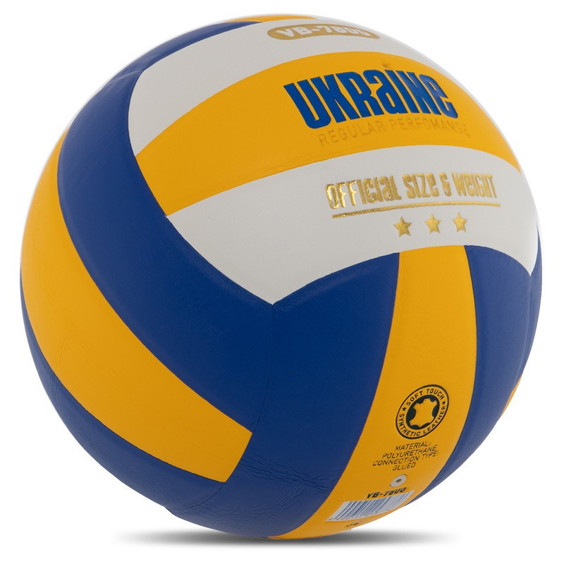 Мяч волейбольный UKRAINE VB-7800 №5 PU клееный - фото 3 - id-p1763826448