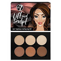 W7 контуринг Lift & Sculpt - Face Shaping Contour Palette Набір косметики для обличчя 21 g