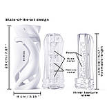 Мастурбатор Dorcel DEEP BLOW WHITE, подвійне використання 777Store.com.ua, фото 5