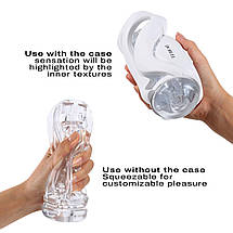 Мастурбатор Dorcel DEEP BLOW WHITE, подвійне використання, фото 3