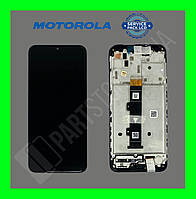 Дисплей Motorola Moto G10 Black (5D18C18090) сервисный оригинал в сборе с рамкой