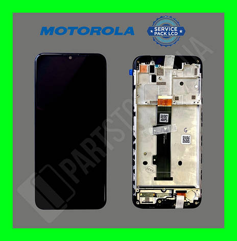 Дисплей Motorola Moto G20 Black (5D68C18521) сервісний оригінал у зборі з рамкою, фото 2