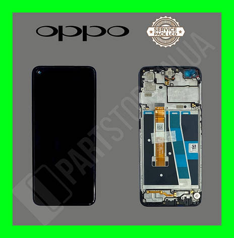Дисплей Oppo A52 Black (4904028) сервісний оригінал у зборі з рамкою, фото 1