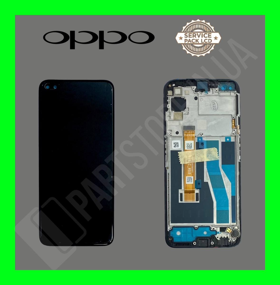 Дисплей Oppo Realme 6 Pro Black (4903696) сервісний оригінал у зборі з рамкою