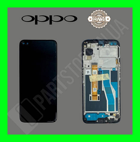 Дисплей Oppo Realme 6 Pro Black (4903696) сервісний оригінал у зборі з рамкою, фото 2