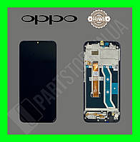 Дисплей Oppo Realme C11 Black (4904573) сервисный оригинал в сборе с рамкой