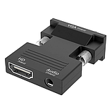 Конвертер HDMI-VGA OUT, Адаптер для перетворення сигналу, Перехідник для пристроїв, фото 4