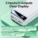 Power bank Remax 20000 mAh Швидка зарядка 20W+22.5W PD+QC Білий Зовнішній акумулятор Портативна зарядка, фото 5