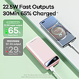 Power bank Remax 20000 mAh Швидка зарядка 20W+22.5W PD+QC Білий Зовнішній акумулятор Портативна зарядка, фото 11