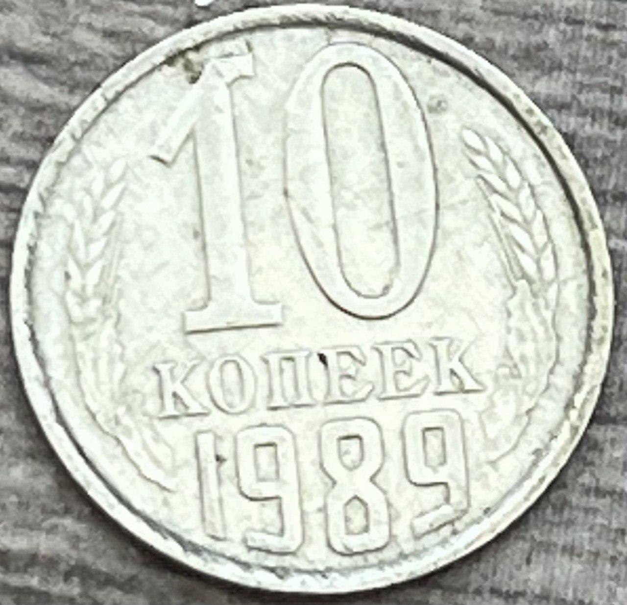 Монета СРСР 10 копечок 1989 р.