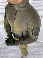 Флісова кофта олива, флиска хакі Bikatex ЗСУ