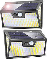 320LED, 4 комплекти Вуличний ліхтар світильник прожектор на сонячній батареї