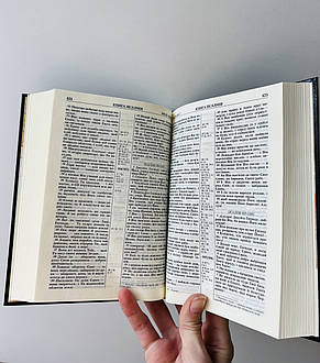 Біблія, 15х20см, чорна з золотим обрамленням, тверда палітурка, переклад Івана Огієнка, фото 3