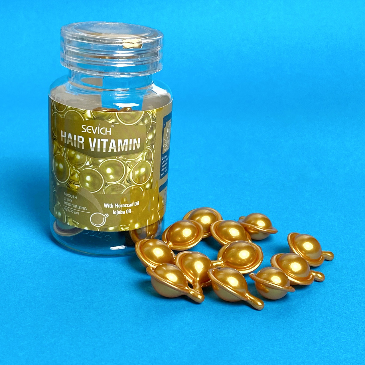 Капсули для ламкого та ослабленого волосся Sevich золотисті (опт, оригінал!), фото 1