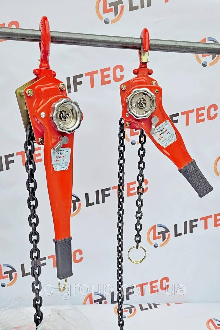 Таль важільна ланцюгова LIFTEC Standart 1.5т, 12м, фото 1