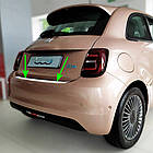 Захисна накладка на задній бампер для Fiat 500E 2020+ /нерж.сталь/