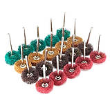 Набір полірувальних кругів щіток 25 мм для гравера дремеля Dremel, 25 шт., фото 3