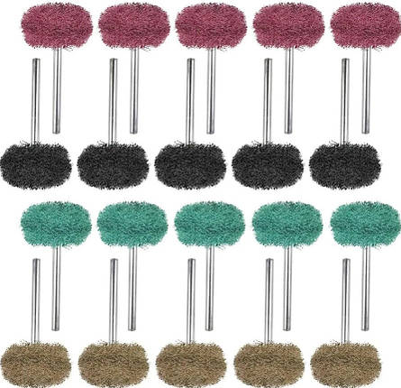 Набір полірувальних кругів щіток 25 мм для гравера дремеля Dremel, 25 шт., фото 2