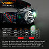 Налобний світлодіодний акумуляторний ліхтар Videx H075C 500Lm 5000K IP65 VLF-H075C, фото 3