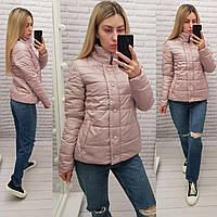 Куртка-новинка, модель 211 розового цвета / пудра
