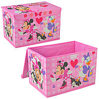 Корзина-сундук для игрушек D-3523 Minnie Mouse, в пакете 38*25*25см TZP167