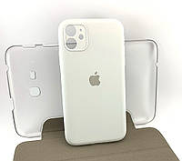 Чехол на iPhone 11 накладка бампер Original Soft Touch силиконовый белый