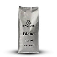 Кофе в зернах Royal-Life Купаж Slow Roast 40% арабика 60% робуста, 1 кг