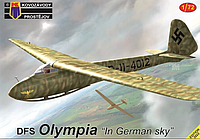 Пластикова модель 1/72 Kovozavody Prostejov 0354 німецький навчальний планер DFS Olympia "In German sky"