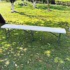 Складана лавка туристична GoodGarden лавочка садова розкладна 183 см, фото 6
