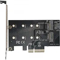 Плата расширения Frime ECF-PCIEtoSSD001.LP PCI-E x4 to M.2 (B&M Key) NGFF