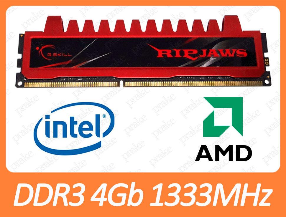 DDR3 4GB 1333 MHz (PC3-10600) G.Skill RipJaws CL9 F3-10666CL9D-8GBRL, фото 1