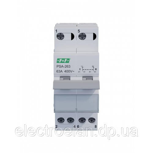 Перемикач навантаження трипозиційний 2P 63A 1-0-2 240/415V~