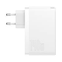 Адаптер мережевий Baseus Type-C to Typc-C cable Gan5 Pro Fast Charger 1USB/2Type-C, PD/QC, 140W/5A, фото 6