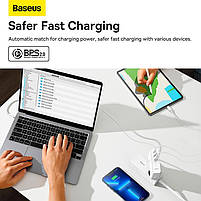 Адаптер мережевий Baseus Type-C to Typc-C cable Gan5 Pro Fast Charger 1USB/2Type-C, PD/QC, 140W/5A, фото 9