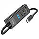 USB-хаб розширювач з входом Type-C HUB адаптер HOCO HB25 Easy mix 4-in-1 converter (USB3.0+3*USB2.0, фото 5