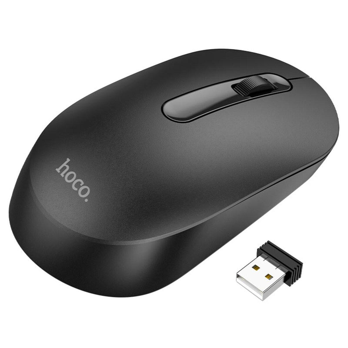 Маніпулятор миша HOCO GM14 Platinum 2.4G business wireless mouse Black lly