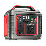 Портативна зарядна станція HOCO DB28 300W Iron Gray+Red yL., фото 2