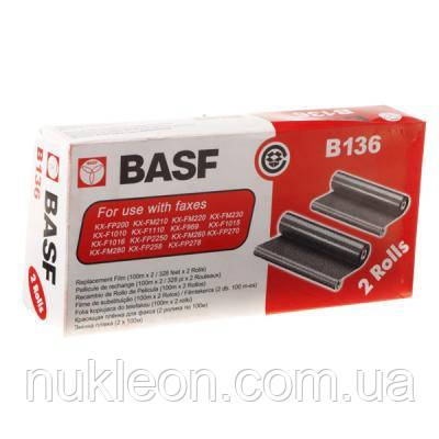 Популярний! Плівка для факса Panasonic KX-FA136a (KX-F1010/F1110/KX-FP105/200/250) BASF (B-136) - Краща якість тільки на