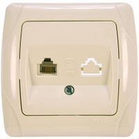 Розетка комп’ютерної Viko Karmen крем 562032