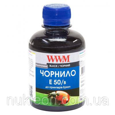 Популярний! Чорнило WWM Epson Stylus Photo R200/R340/RX620 1000г Black Water-soluble (E50/B-4) - Краща якість тільки на