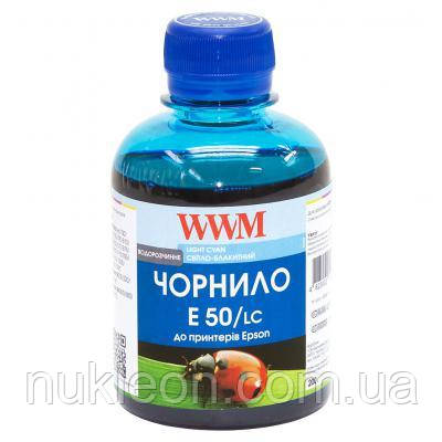 Популярний! Чорнило WWM Epson Stylus Photo R200/R340/RX620 1000г Light Cyan Water-so (E50/LC-4) - Краща якість тільки на